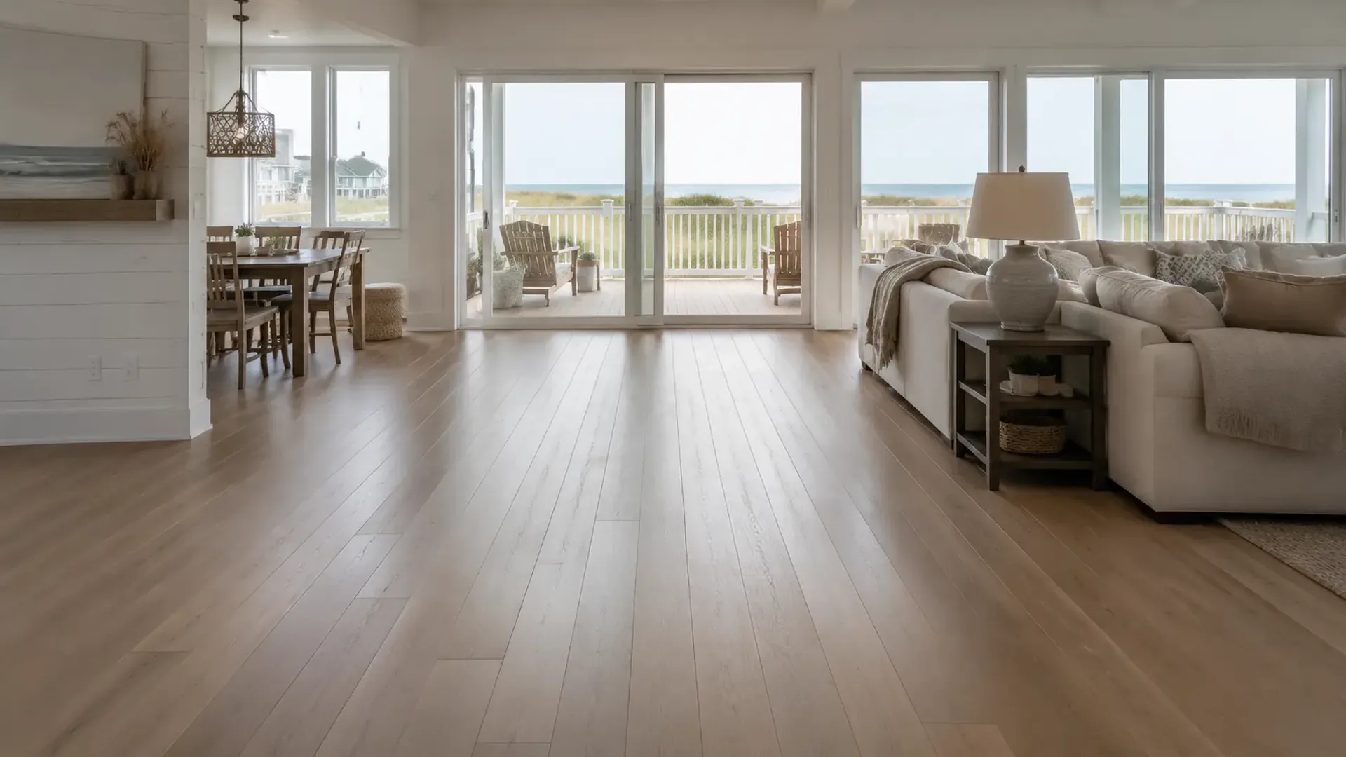 Hardwood floor in an Oak Island NC home