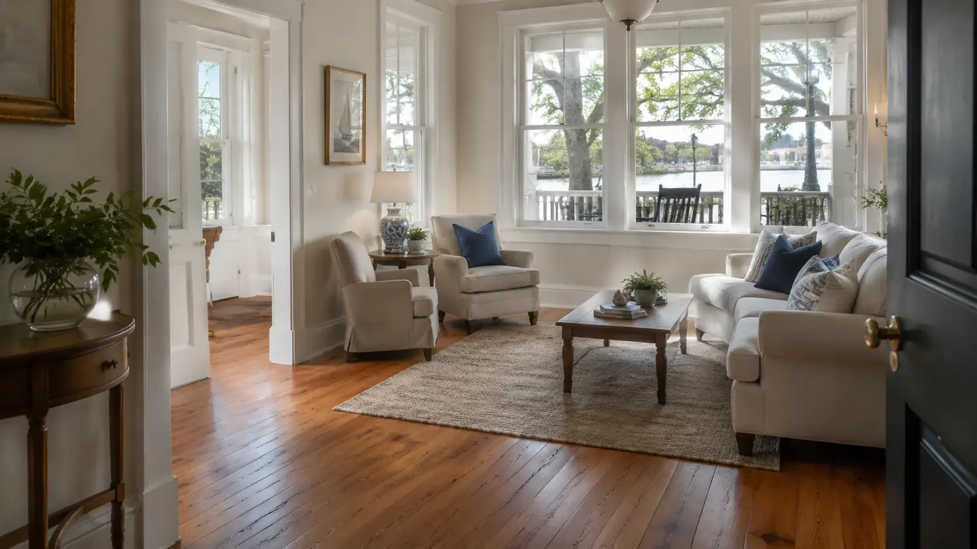Hardwood floor in a Cape Fear region home
